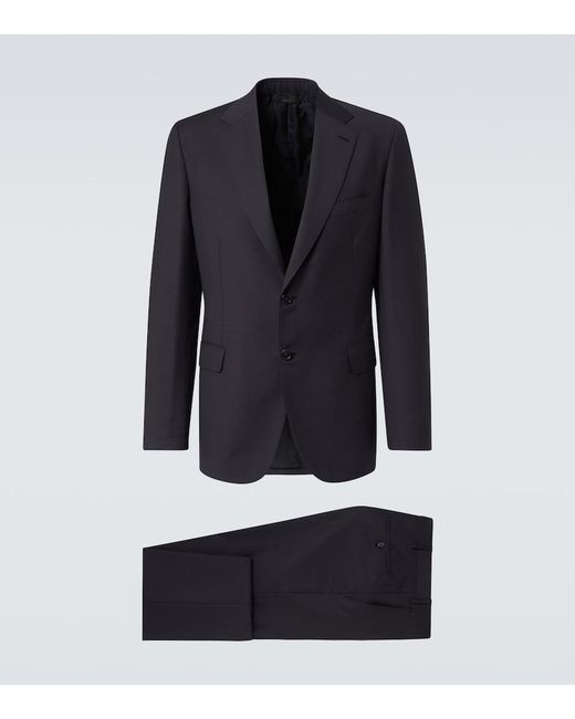 Brioni Blue Trevi Wool And Mohair Suit for men