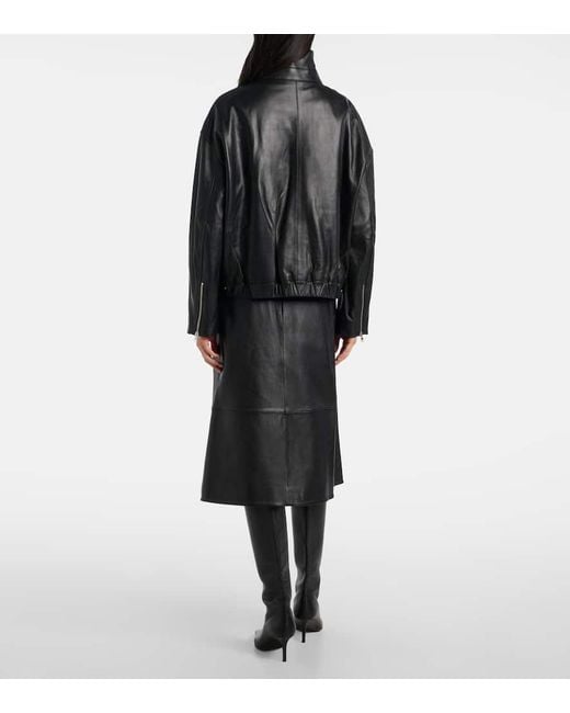 Yves Salomon Black Lederjacke