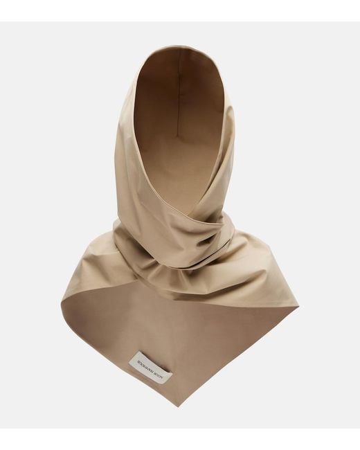 Nour Hammour Natural Cotton Canvas Hood