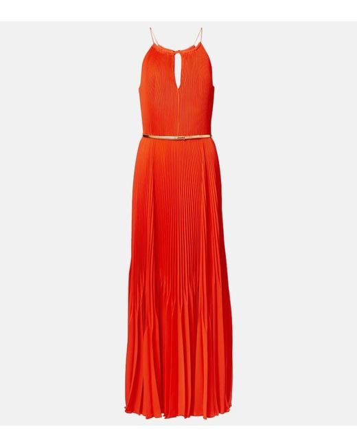 Max Mara Red Elegante Maxikleid Gersa