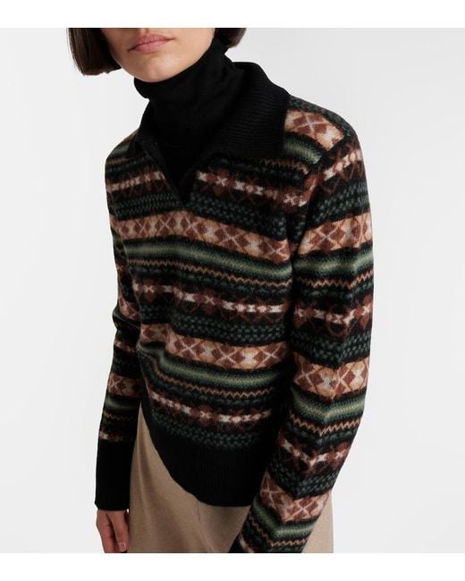 Vince Black Argyle Sweater