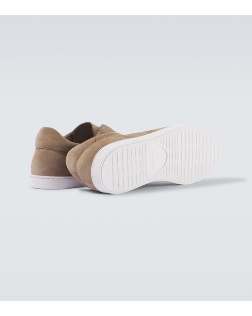 Magnanni Shoes Natural Open Suede Sneakers for men
