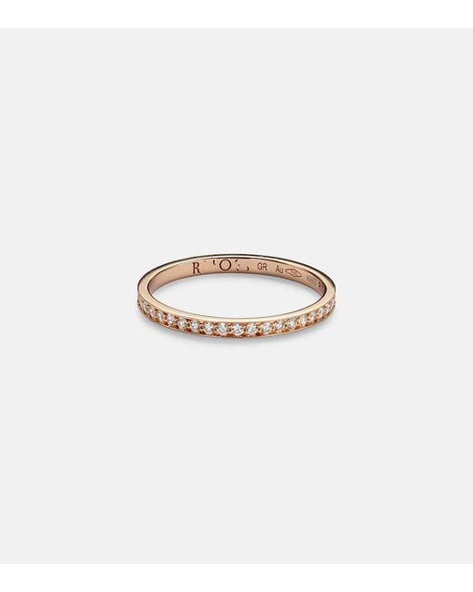 Repossi Metallic Bridal 18Kt Rose Ring With Diamonds