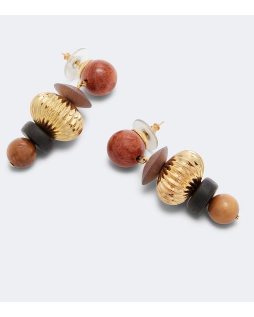 Jennifer Behr Multicolor Lavon Embellished-Plated Drop Earrings