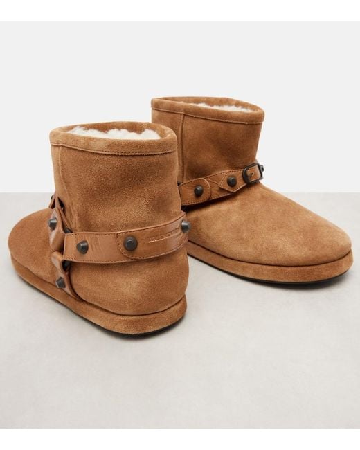 Balenciaga Brown Alaska Soft Stiefeletten