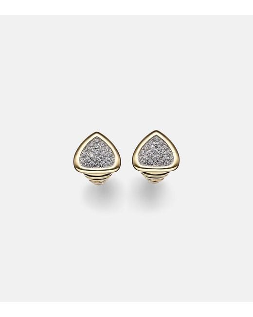 Marina B White Trisola 18Kt Earrings With Diamonds