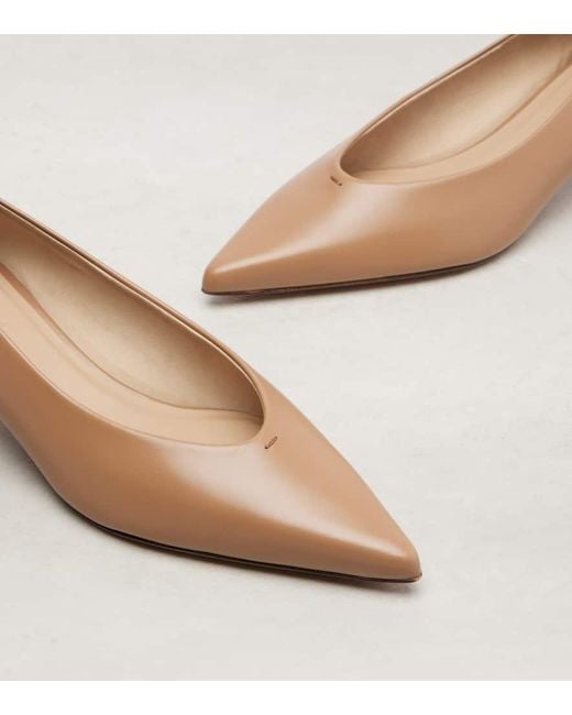 Salones Kittenpump De Piel Max Mara de color Brown