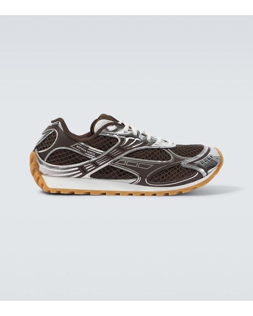 Bottega Veneta Metallic Technical Fishnet Orbit Sneaker for men