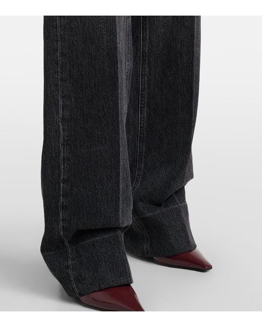 Dolce & Gabbana Black High-Rise Flared Jeans