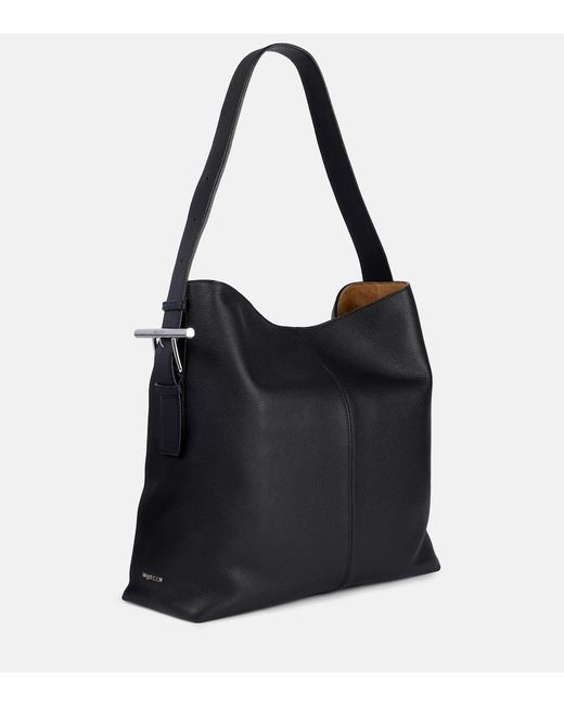 Alexander McQueen Black Schultertasche T-Bar Sling Aus Leder