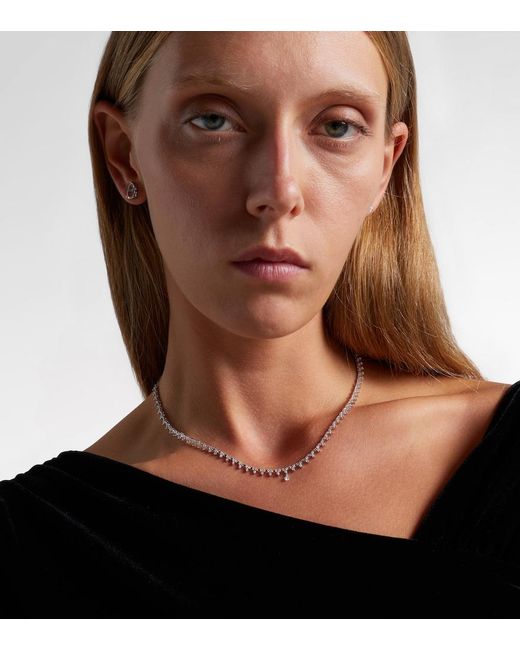 PERSÉE White 18Kt Tennis Necklace With Diamonds