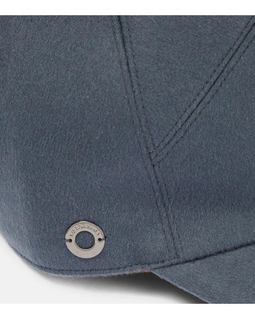 Loro Piana Blue Cashmere Cap