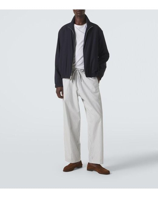 Umit Benan Blue Phil Reversible Silk Jacket for men