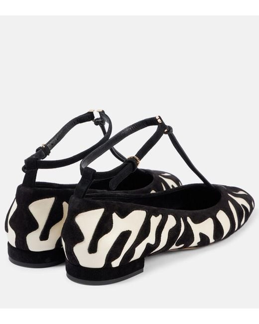 Ulla Johnson Black Polline Leather Ballet Flats