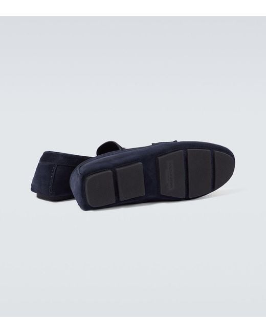 Dolce & Gabbana Blue Flat Shoes for men