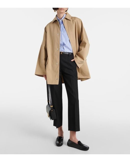 Tod's Black City Gommino Patent Leather Moccasins