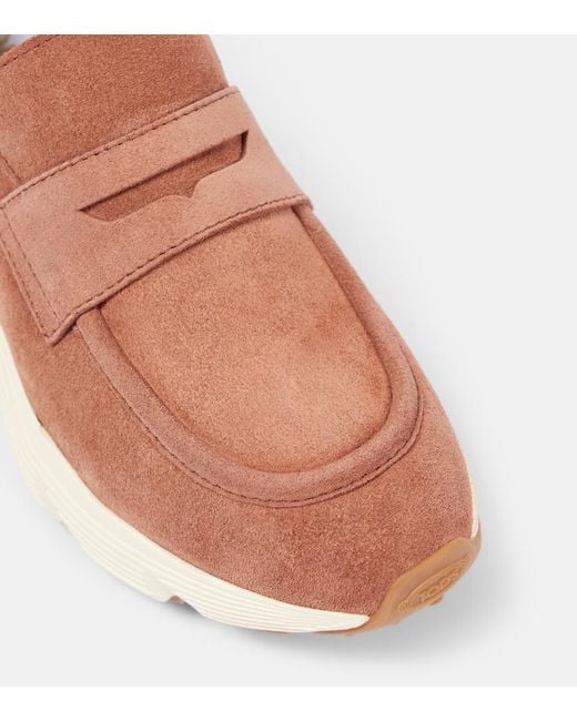 Tod's Brown Suede Sneakers