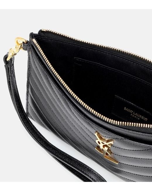 Bolso De Mano Cassandre De Matelassé Saint Laurent de color Black