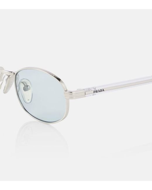 Prada Blue Oval Sunglasses