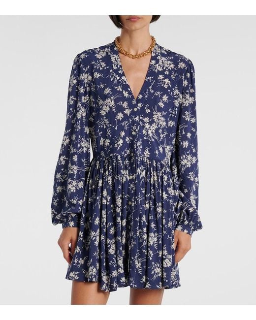 Polo Ralph Lauren Blue Floral Minidress