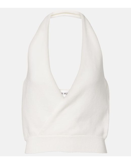 AYA MUSE White Top Aus Einem Baumwollgemisch