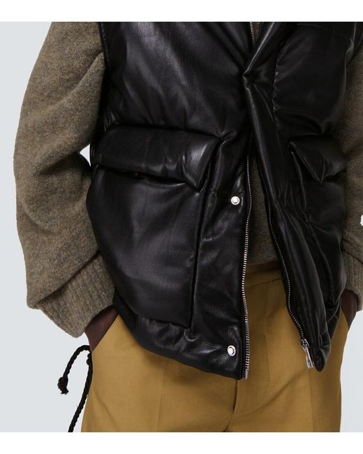 Nanushka Black Jovan Puffer Vest for men