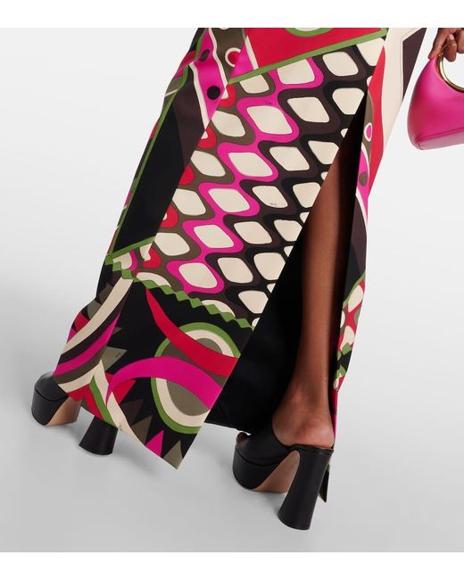 Vestido largo con estampado Vivara Emilio Pucci de color Multicolor