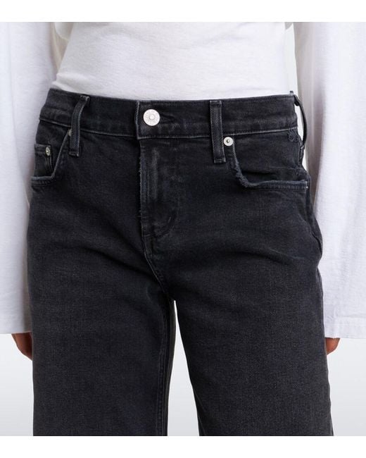 Citizens of Humanity Black Nora Wide-Leg Jeans