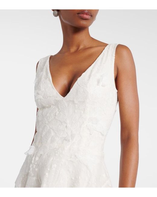 Costarellos White Maxikleid