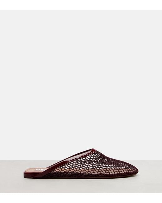 Alaïa Brown Fishnet Mules