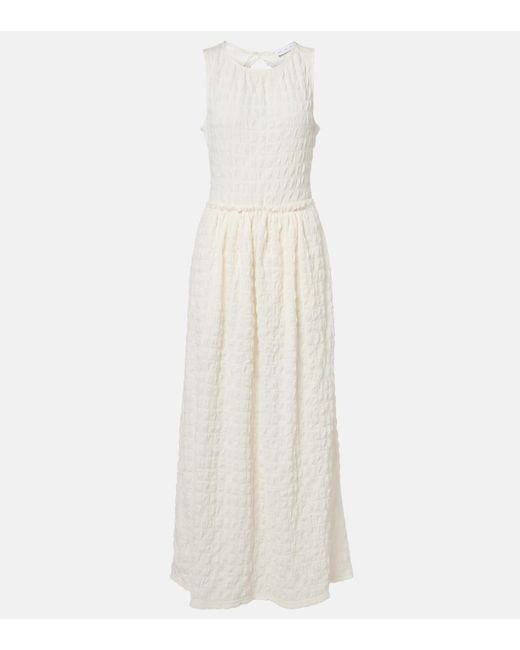 Proenza Schouler White Label Zoira Shirred Maxi Dress