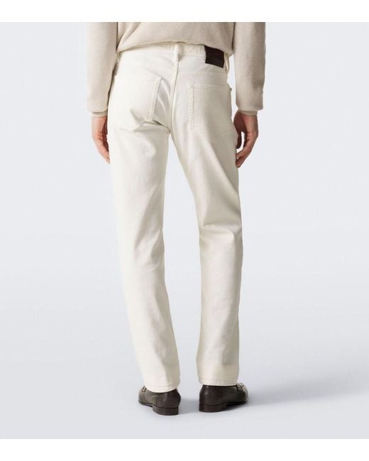 Brioni White Meribel Slim Jeans for men