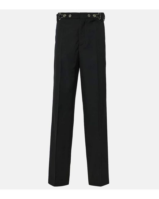 Jean Paul Gaultier Black Wool Straight Pants