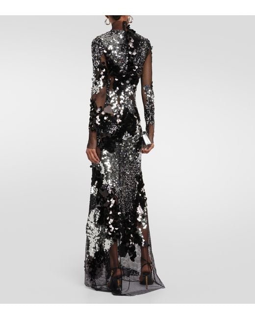 slim fit dress slacks Rose Gold La Femme Long Sequin Prom Dress main image 0