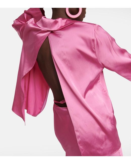 Jacquemus Pink La Chemise Notte