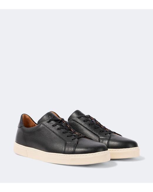 George Cleverley Black Jack Leather Sneakers for men
