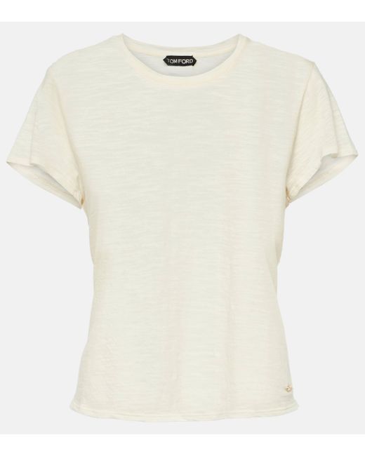 T-shirt en coton Tom Ford en coloris White