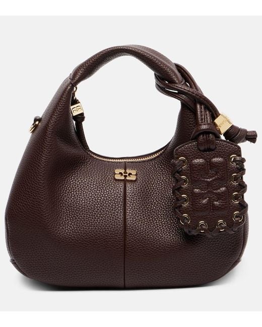 Ganni Brown Tote Bag Mini