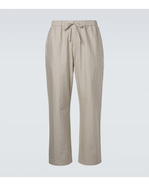 Frescobol Carioca Natural Rocha Cotton Twill Wide-Leg Pants for men