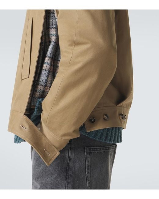 Loewe Natural Layered Cotton Gabardine Jacket for men