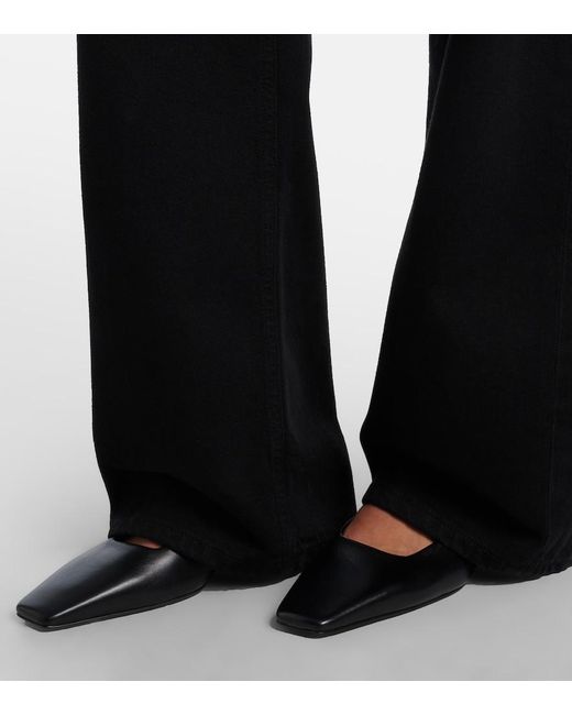 Citizens of Humanity Black Ayla High-Rise Wide-Leg Jeans