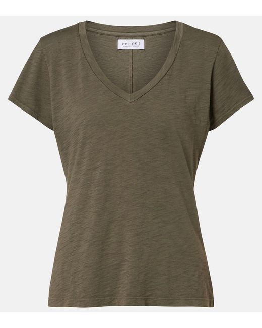 Velvet Green Lilith Cotton T-Shirt