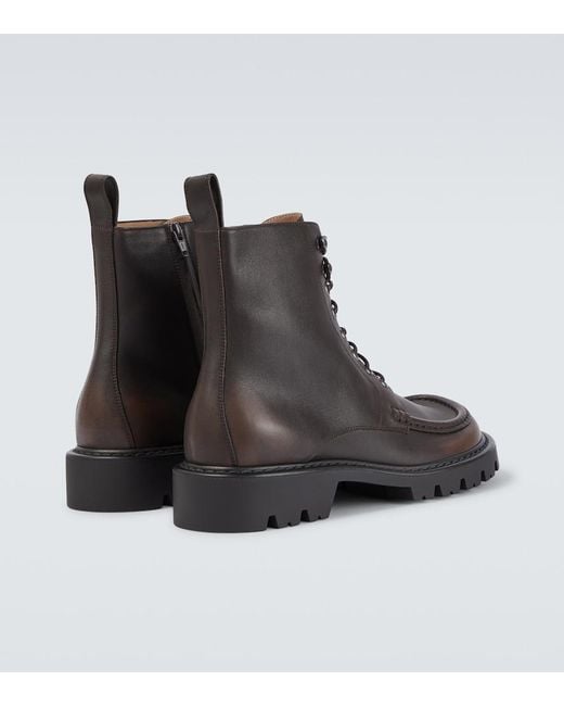 Loewe Schnuerstiefel Sierra Aus Leder in Brown für Herren