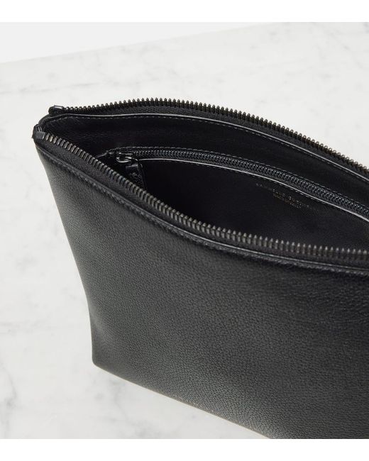 Brunello Cucinelli Black Small Leather Pouch