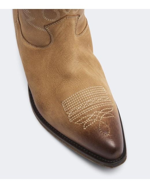 Golden Goose Deluxe Brand Brown Wish Star Leather Cowboy Boots