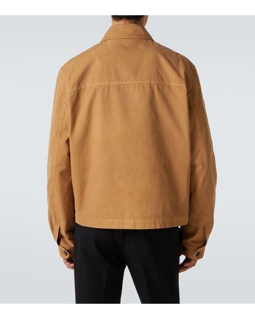 Chaqueta Skull De Algodon Alexander McQueen de hombre de color Brown
