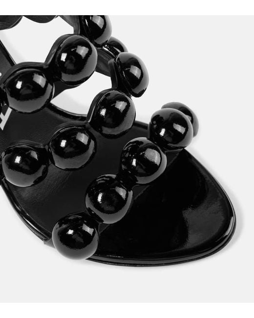 Sandales La Bombe 90 En Cuir Verni Alaïa en coloris Black