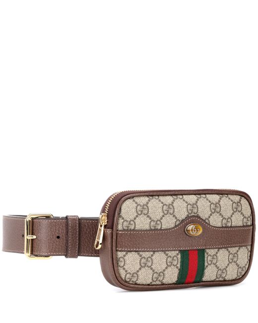 Gucci Ophidia GG Supreme Belted Iphone Case in Brown