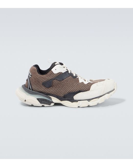 Balenciaga Sneakers Track.3 aus Mesh in Metallic für Herren