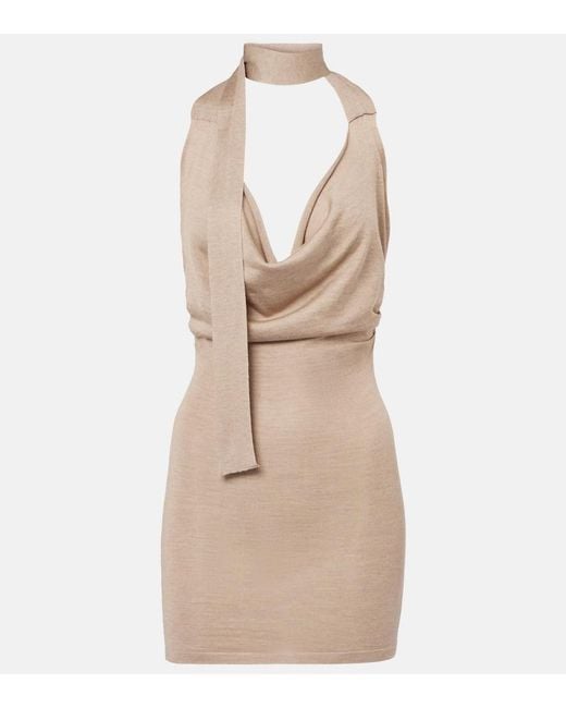 AYA MUSE Natural Minikleid Evo Aus Seide Und Kaschmir